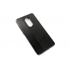 Чехол накладка с вставками Carbon "Brauffen" черный для Xiaomi redmi note 4/4x